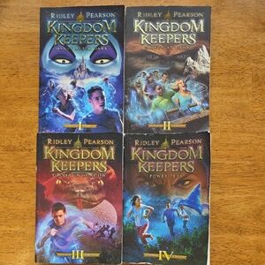 Kingdom Keepers Paperback Book Set Softcover Books 1, 2, 3 & 4 by Ridley Pearson